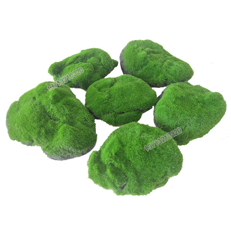 仿真苔藓草皮块仿真永生苔藓植绒青苔石草坪大小搭配造景盆景装饰
