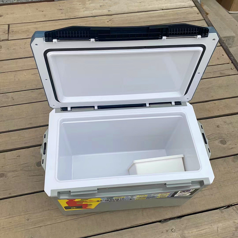 29升钓箱酷灰色 钓鱼黑坑硬体装鱼箱子 高坐姿52x30x40无升降渔桶