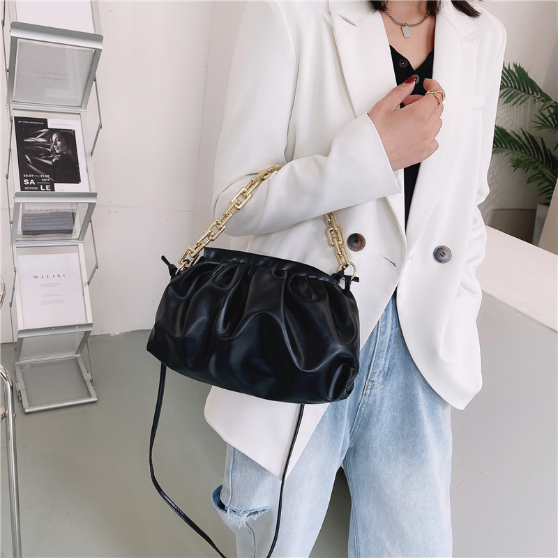 Women's Bag Cloud Bag 2021 Summer New Fashion Korean Style Chain Shoulder Bag Portable Simplicity Western Style Messenger Bag