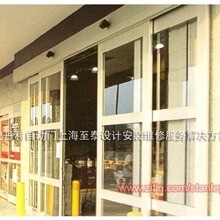 美国史丹利重叠门自动门 IS10000系列套叠门感应门上海安装维修