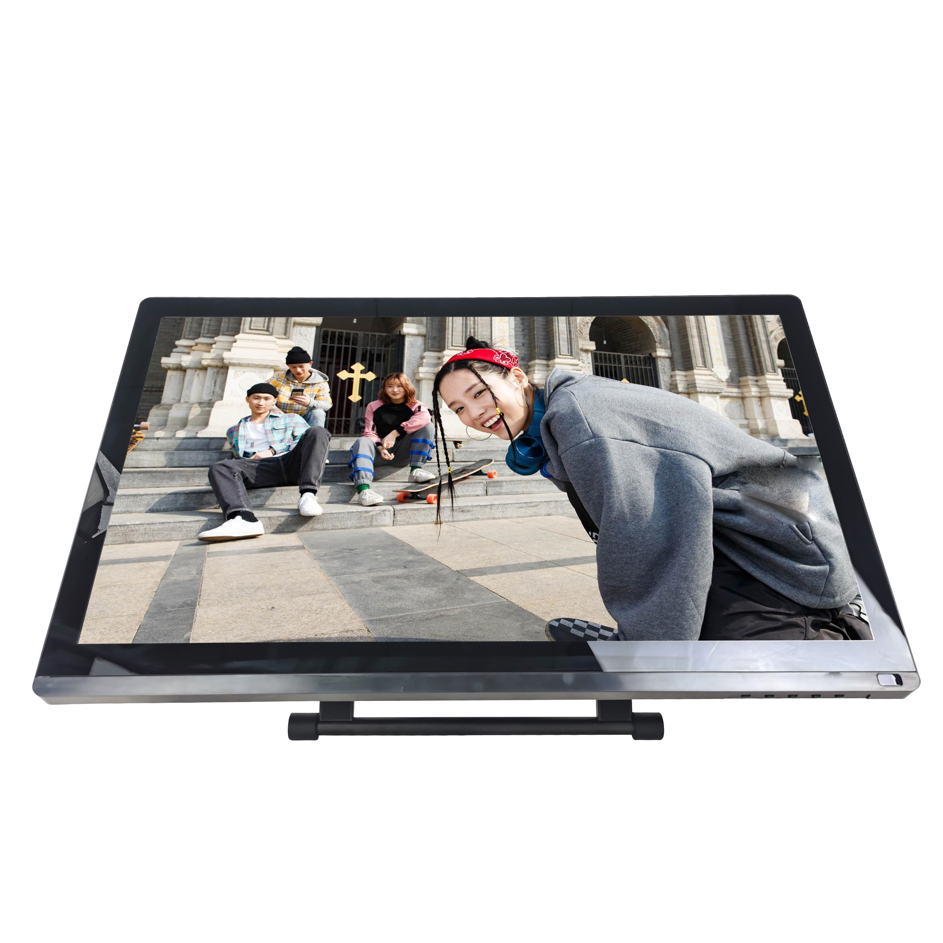 商用电容触摸显示器 24寸 液晶电脑显示器 纯平面1080p桌面式