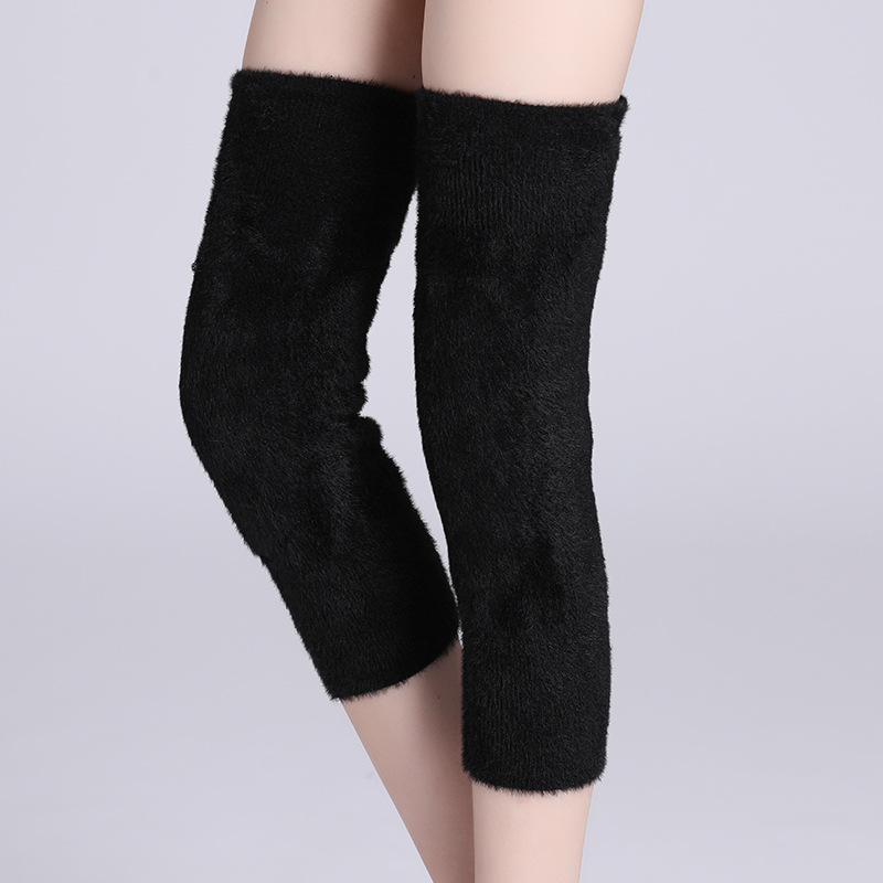 Wool Kneecap Warm Old Cold Legs Autumn and Winter Thickened Cashmere Cold-Proof Windproof Men and Women Elderly plus-Sized Knee Pad