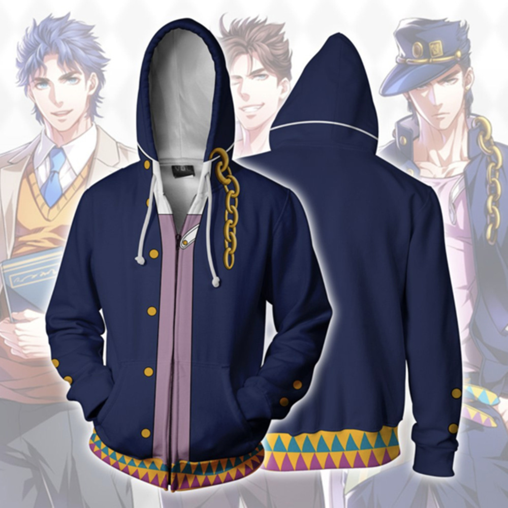 cosplay动漫周边 jojo的奇妙冒险 空条承太郎同款3d印花运动卫衣