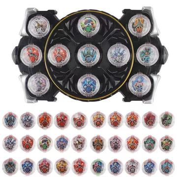 罗布奥特变声器玩具布鲁罗索变形水晶徽章头镖光轮泽塔