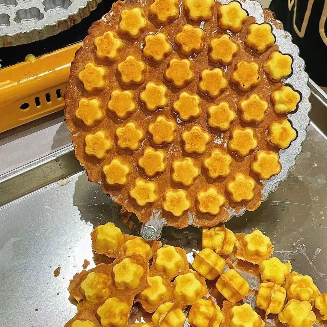 梅花小蛋糕模具蛋糕机商用37个花蛋糕夹火烤磨具鸡蛋仔梅花糕商用