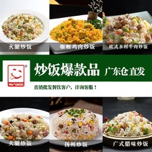 伍氏火腿广式腊味牛肉炒饭半成品料理包西餐厅咖啡厅加热即食冷冻