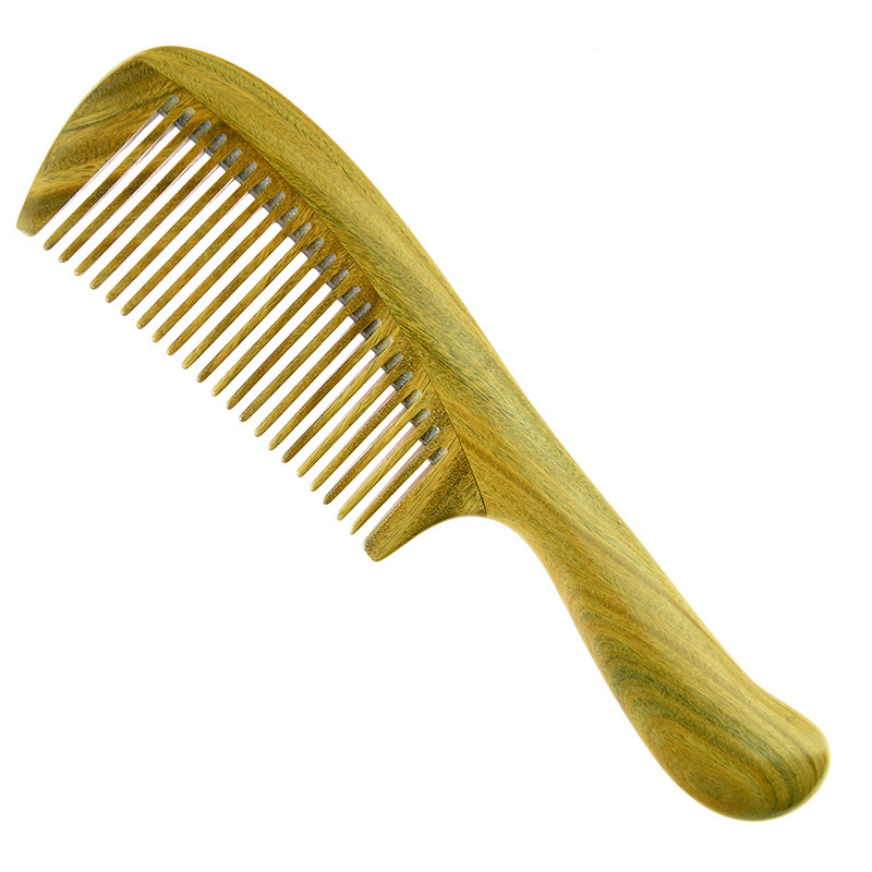 Factory Wholesale Guajacwood Comb Fine Tooth Wooden Comb Guajacwood Massage Comb Sub Sandalwood Comb Wooden Comb Trade Comb Massage Comb Handle Comb