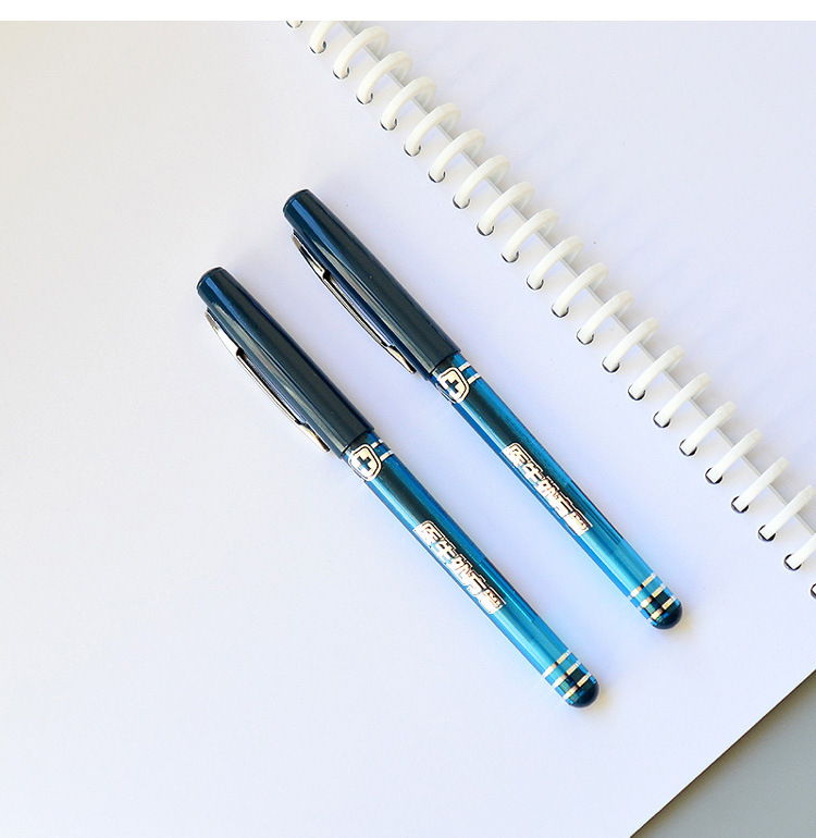 宝克pc2178蓝黑色中性笔拔帽式医生处方笔墨蓝色笔碳素笔医院用笔