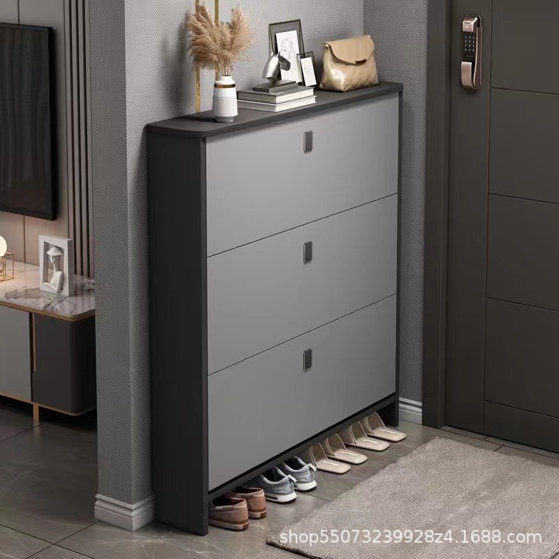 板式家具工厂东南亚窄鞋柜欧美小型鞋鞋玄关柜批发跨境货源amazon