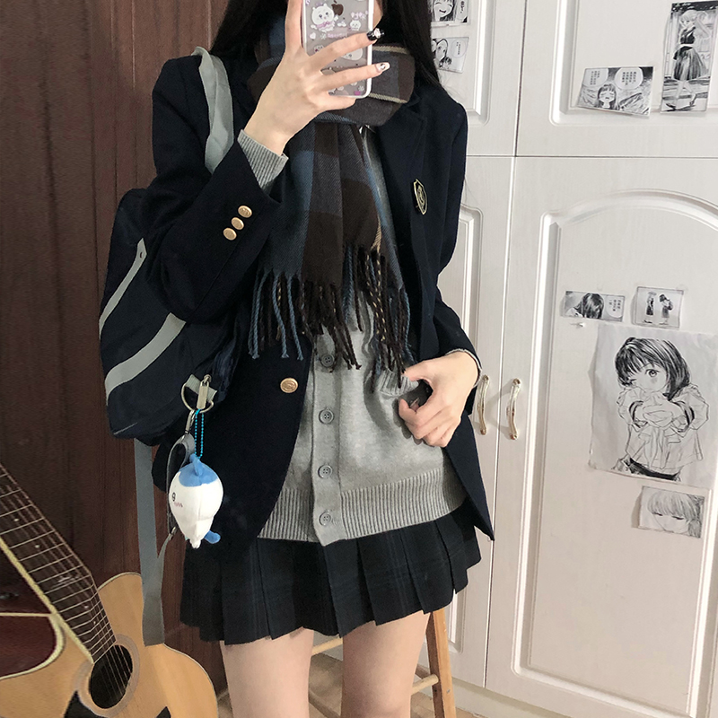 花千猪新品 雾川格裙 jk制服裙校供感 黑色jk裙学院风tr现货-阿里巴巴