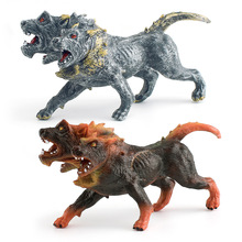 跨境仿真神话传说魔兽模型儿童认知地狱三头犬怪物动物摆件玩具