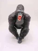 动漫周边 黑猩猩 白猩猩模型玩具金刚骷髅岛大猩猩手办公仔摆件