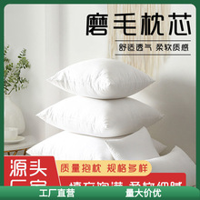 枕芯一对磨毛抱枕芯正方形长方形沙发靠垫厂家抱枕任意尺寸可批。