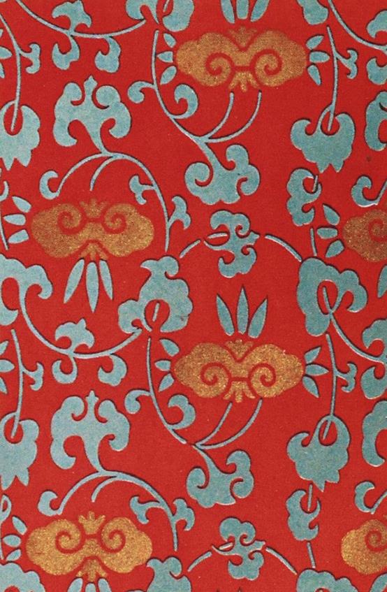 缠枝如意牡丹花纹富贵纹样大红织锦缎非遗南京云锦特产礼品