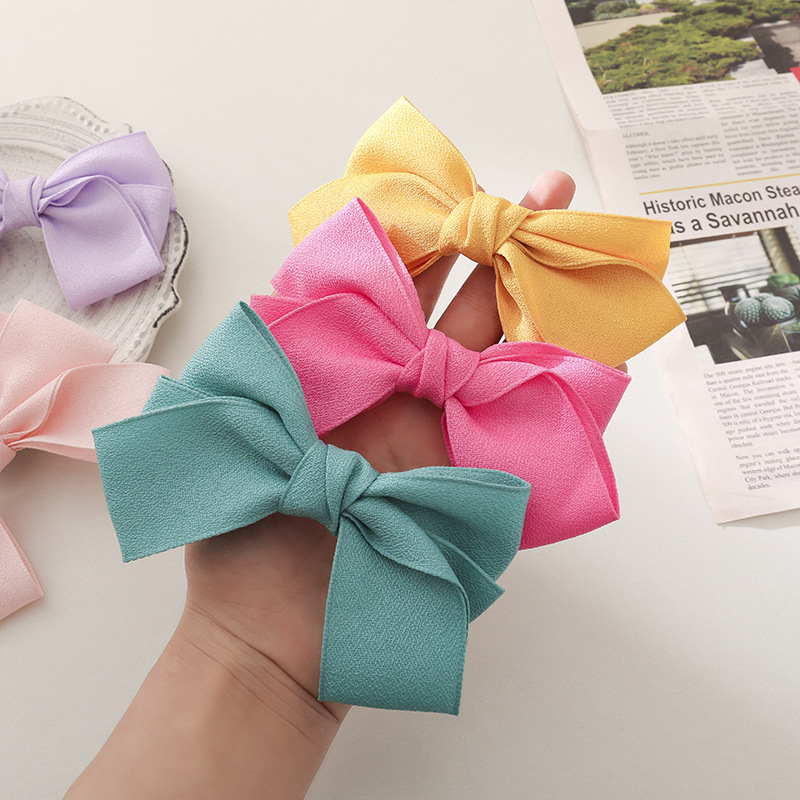 蝴蝶结弹簧发夹少女超仙森系顶夹ins可爱边夹后脑勺发饰网红发卡