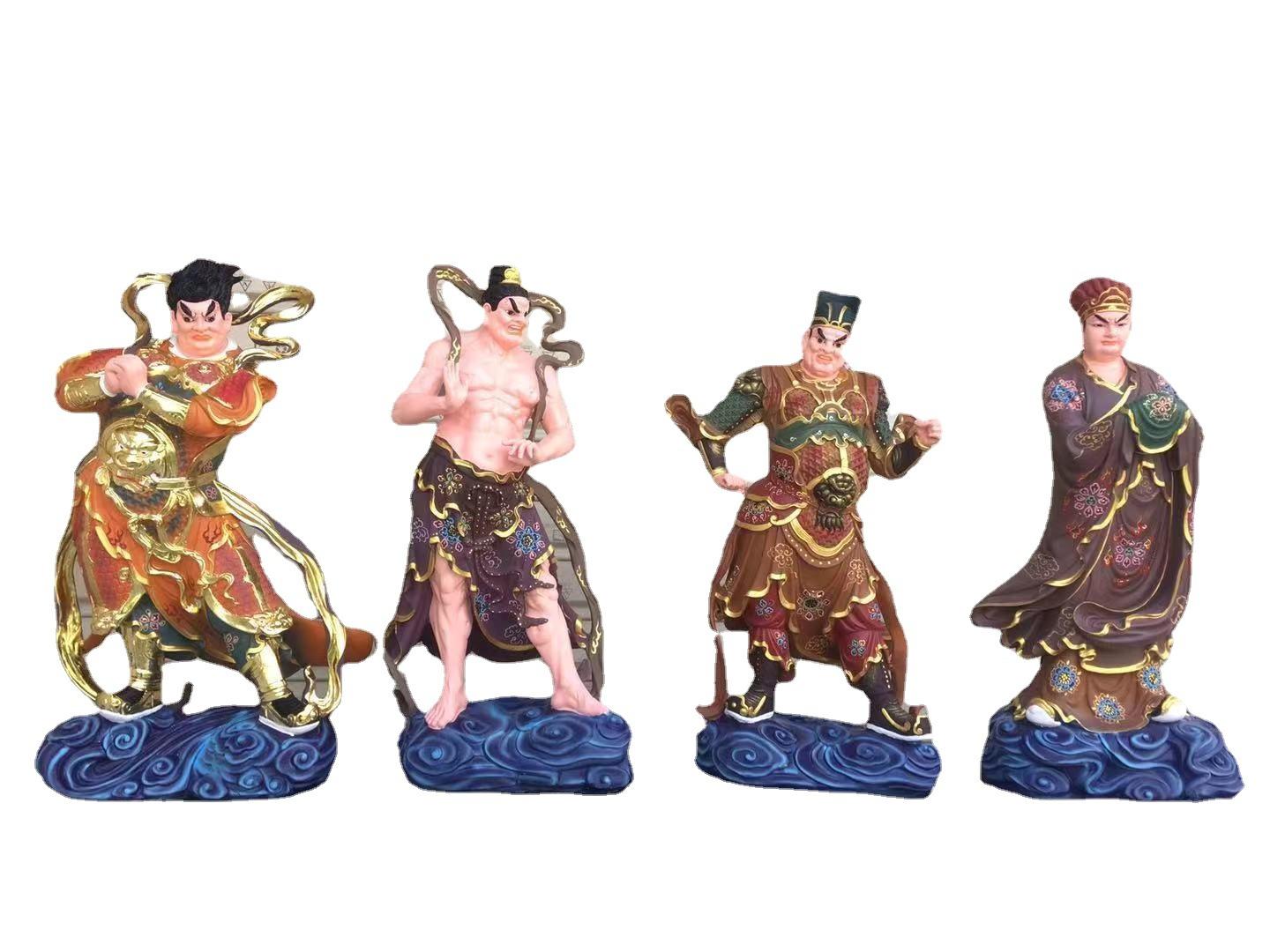 灵盛佛像厂家 定制寺院二十四诸天菩萨汽车漆彩绘工艺