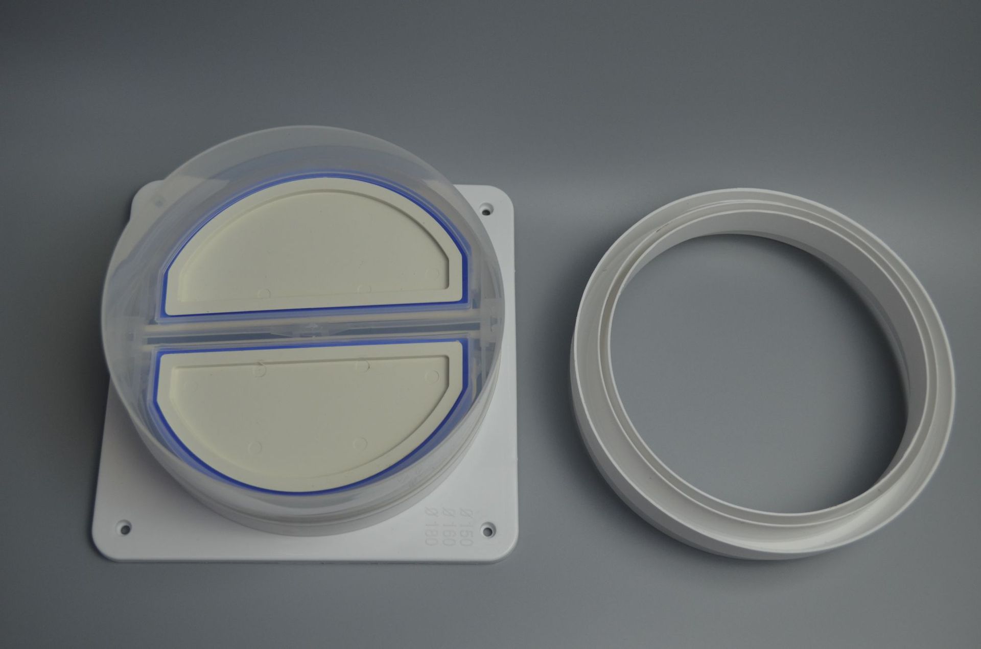 厂家直营新款加厚透明厨房烟道抽油烟机止回阀卫生间 公共止逆阀