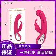 HZY6 成人情趣性用品硅胶兔子振动棒女用自慰双头震动按摩器具外