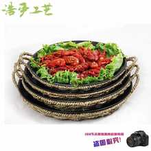 大盘鸡盘子饭店 炒鸡剁椒鱼头盘特色装小龙虾的盘子创意商用