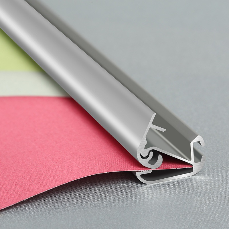 铝合金挂画轴杆开启式吊旗悬挂杆夹广告卷轴地图展会海报挂轴