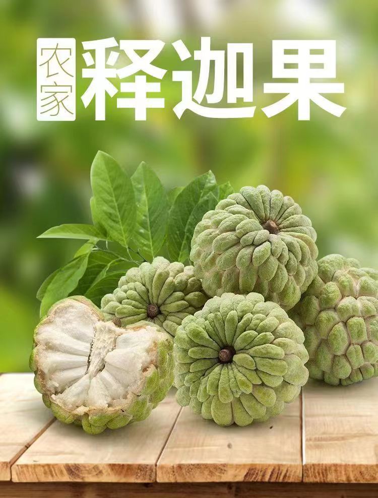 释迦果新鲜现摘当季热带番荔枝稀有罕见水果释迦摩尼佛头果-阿里巴巴