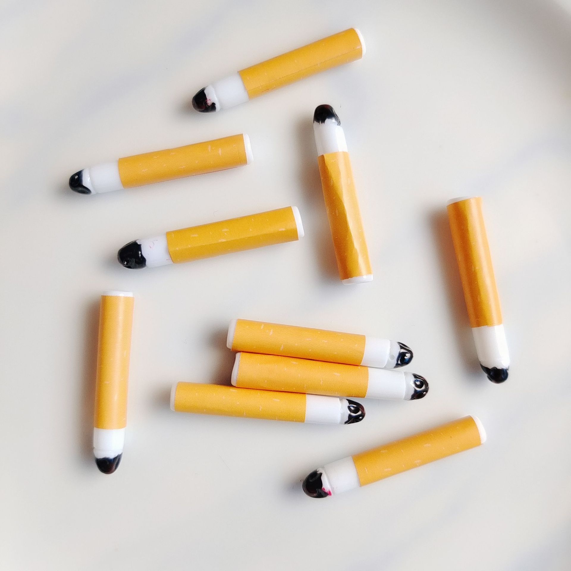 树脂烟头 奶油手机壳滴胶烟灰缸配件材料diy个性挂件材料仿真烟巴