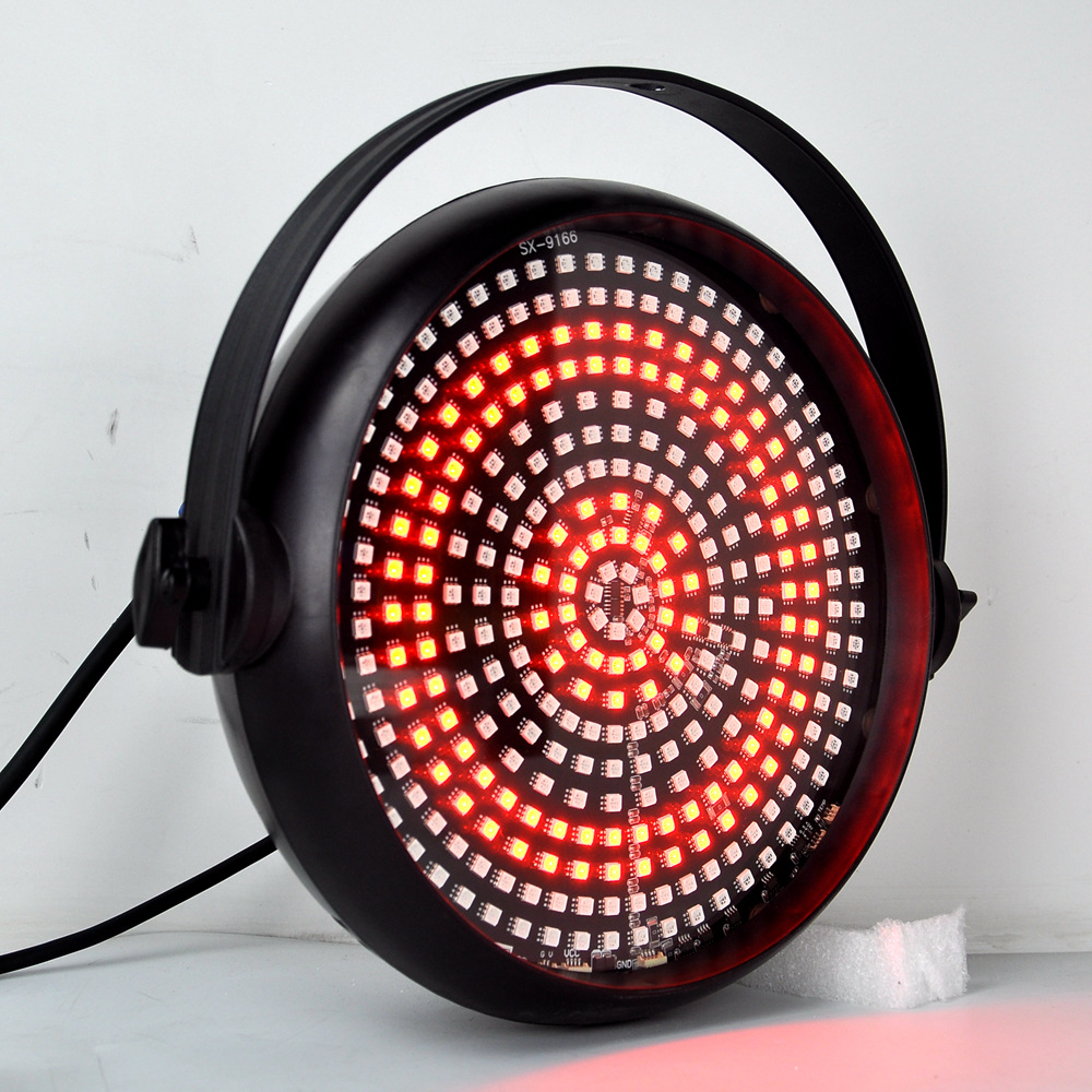 新款动感十圈圈控呼吸led频闪灯80w315颗贴片rgb灯珠爆闪舞台灯光