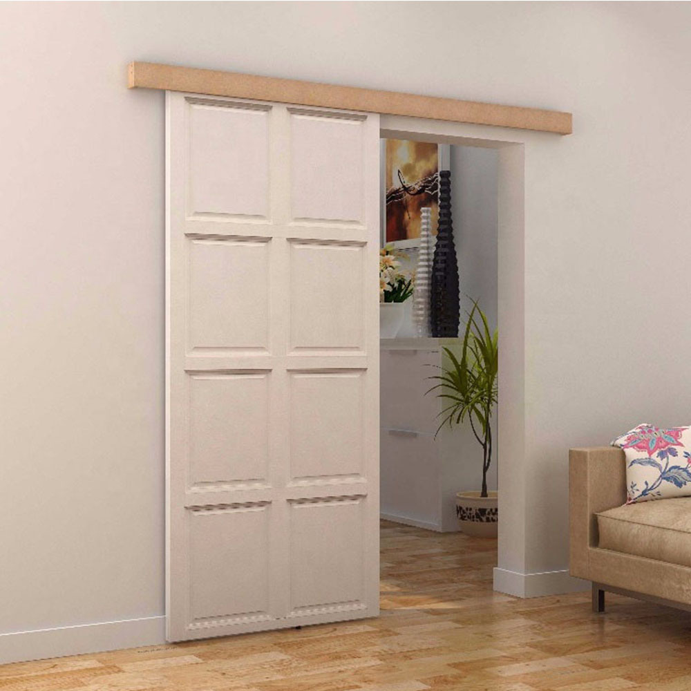 佛山厂家定制零度干漆门室内静音木门吊轨滑动谷仓门整套门批发