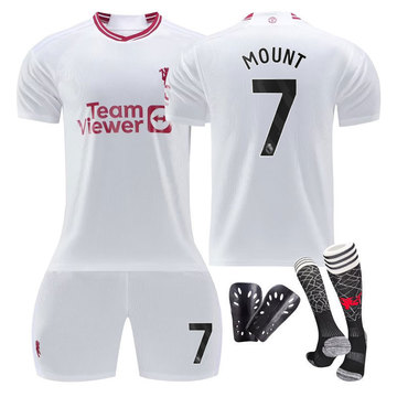 曼彻斯特足球服 红魔足球训练服白色 7号芒特 卡塞b费