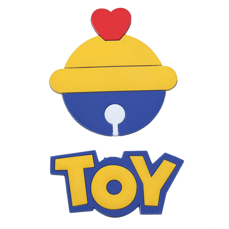 大号兰色铃铛toy克莱因蓝手机壳pvc软胶贴片冬季拖鞋人字拖diy贴