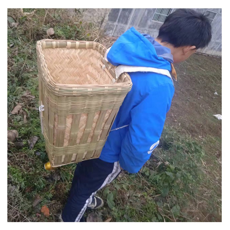 产地背罗背箩箩筐竹编竹制品收纳篮收纳筐背篼背筐夹背罗背箩筐