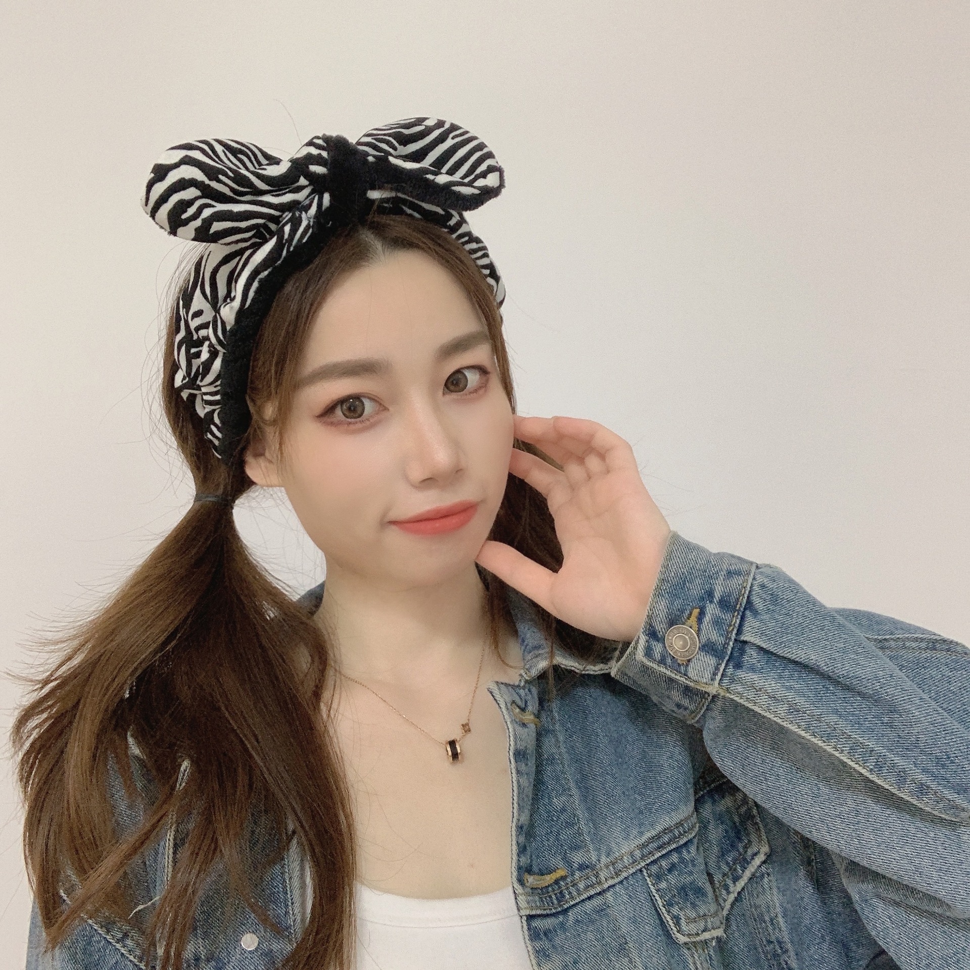 可爱大蝴蝶结毛绒洗脸发带甜美少女心束发带敷面膜发箍发饰头饰萌