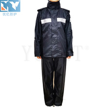 厂家直供春秋静电防护服雨衣防静电LA GB12014-2009户外安全雨衣