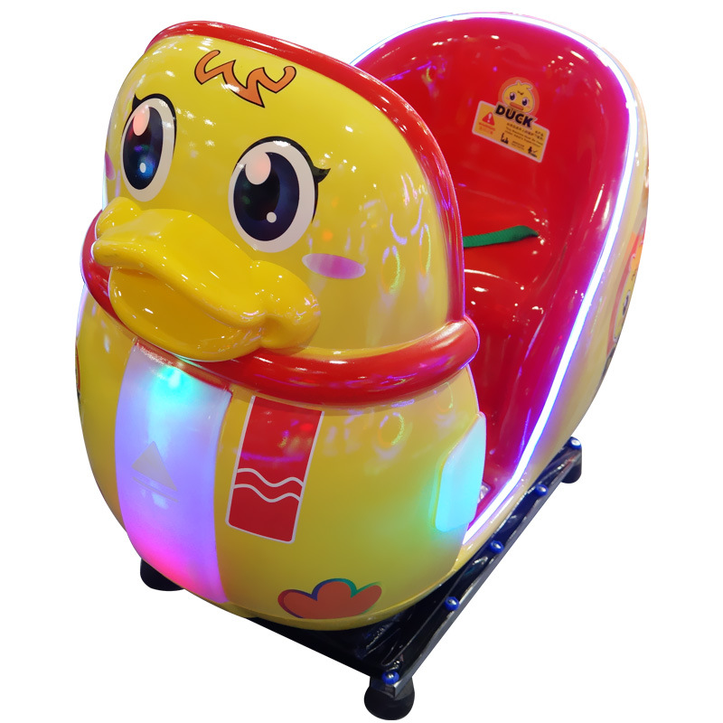 网红小黄鸭儿童摇摇投币一元车电动摇摆车电玩城商用电玩城摇摆机