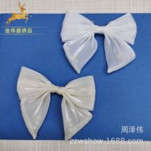 手工雪纺布蝴蝶结服装辅料饰品带珠子小清新童装DIY手工发饰材料