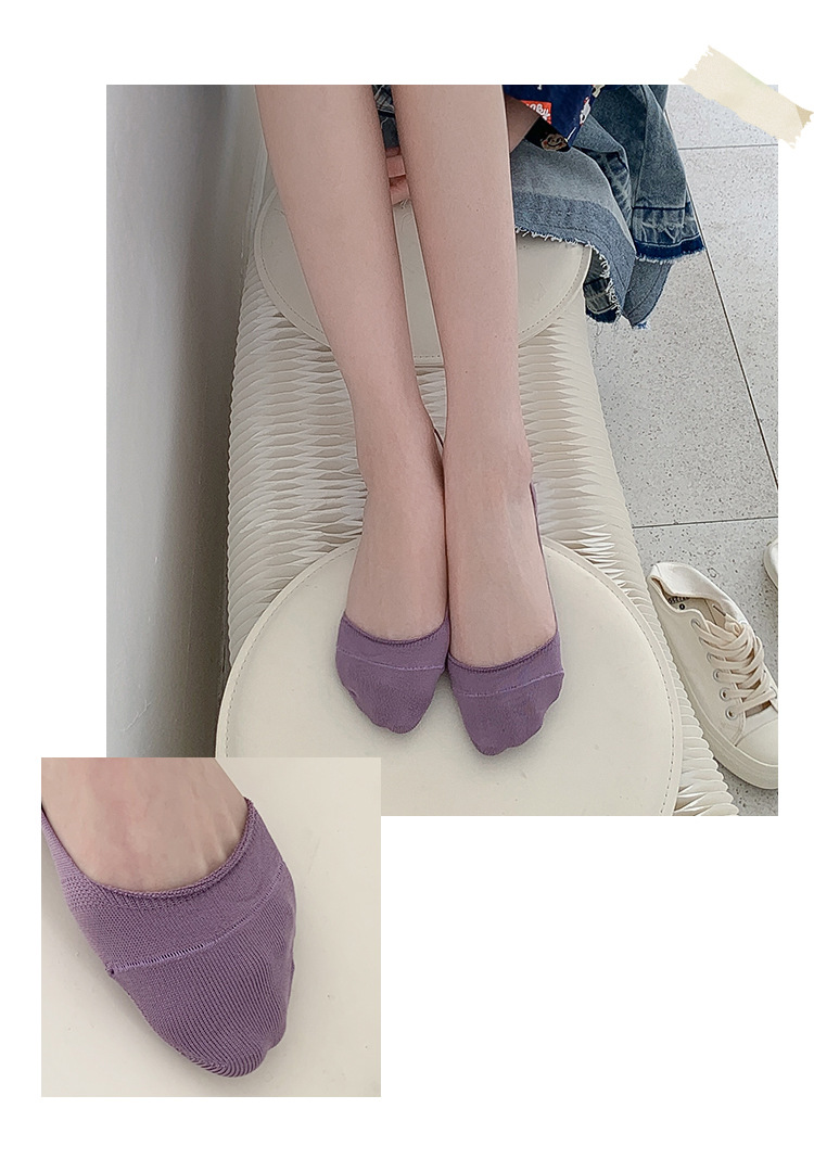 henny rue2021年春夏新款袜子女 吸湿超浅口船袜女隐形袜套