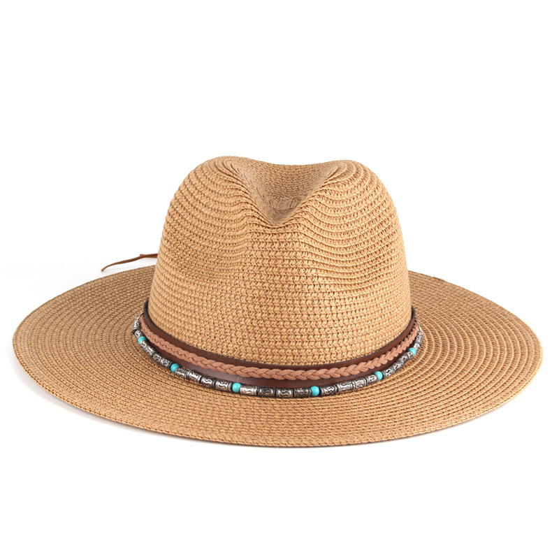 Amazon EBay Cross-Border Boy and Girl Sunshade Sun Hat Travel Straw Hat Panama Jazz Top Hat