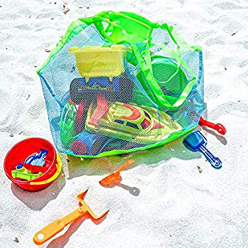 Beach Bag Children's Toys Fast Storage Bag Sand Digging Tools Sundries Storage Net Pocket Large Size Beach Bag
