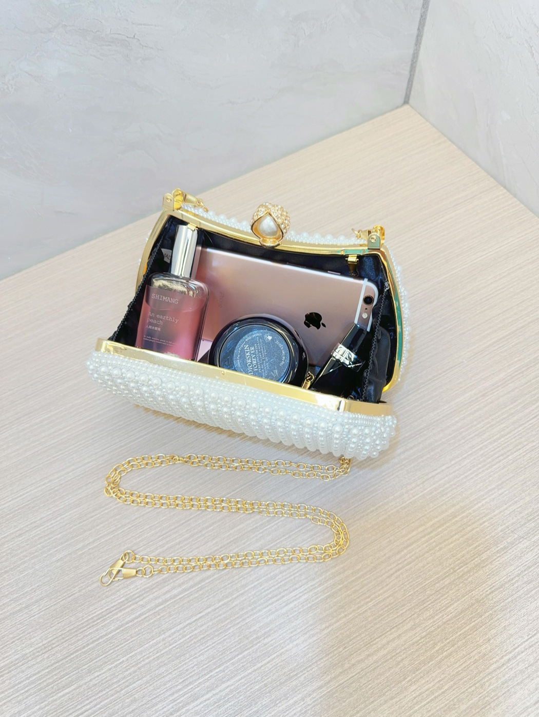 New Cross-Border Foreign Trade Pearl Tote Bags Wedding Bag Wedding Birthday Party Banquet Evening Bag Crossbody Dinner Bag