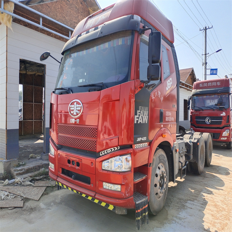 销售二手解放j6p牵引车头 460马力 轻体牵引半挂车 国五牵引车头