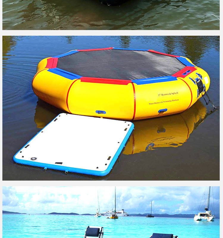 v5充气水上魔毯海上游艇路亚浮台瑜伽钓鱼平台sup 冲浪板厂家直供