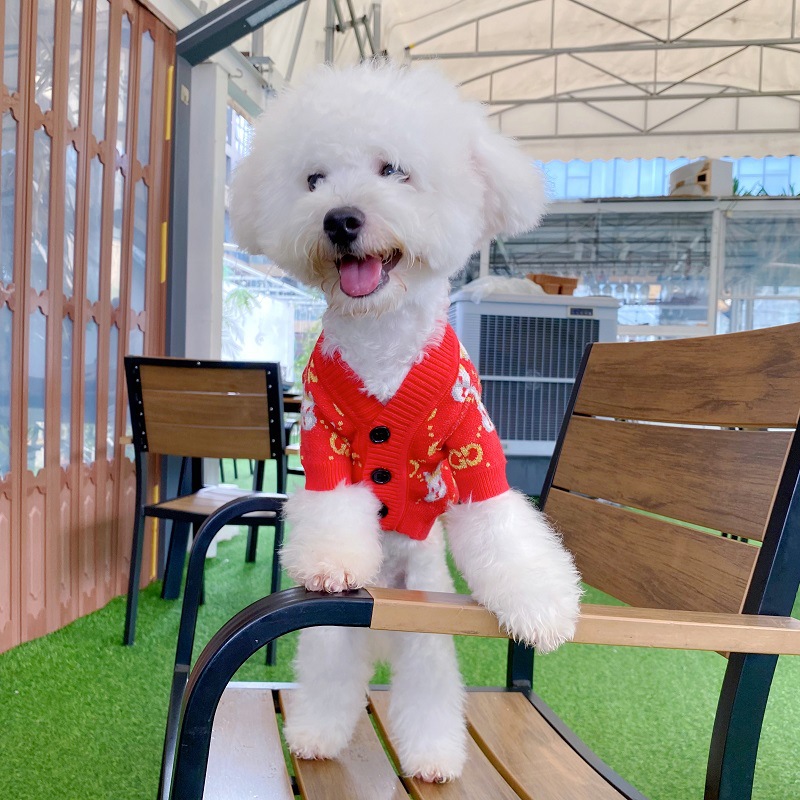 狗狗毛衣开衫宠物秋冬款保暖衣服比熊泰迪中小型犬可爱兔子潮牌