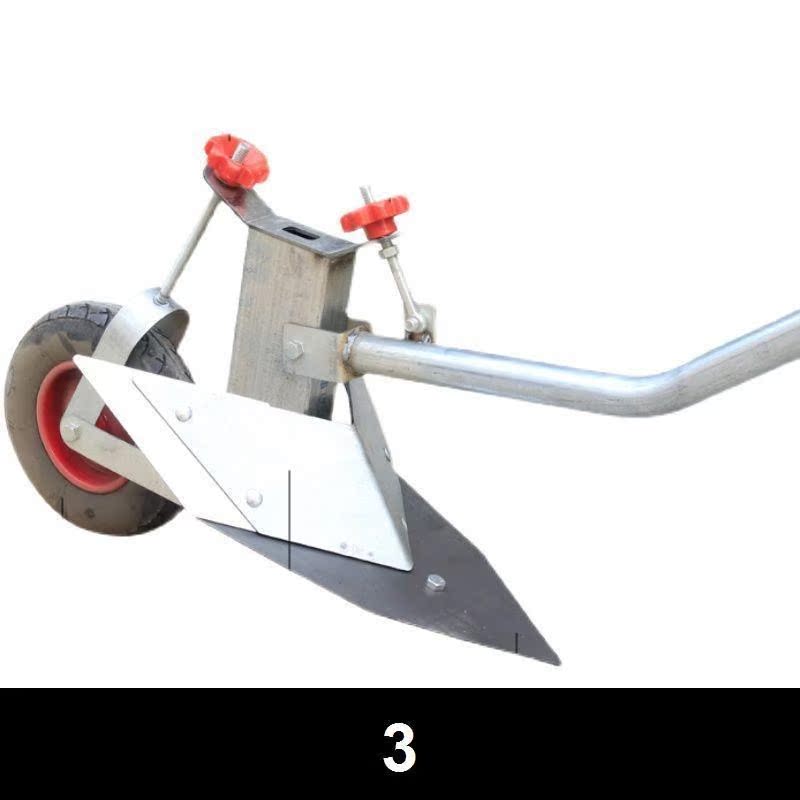 手拉犁人力开沟培土耕地微耕机铧式犁可调节起垄器农用手捞犁神器