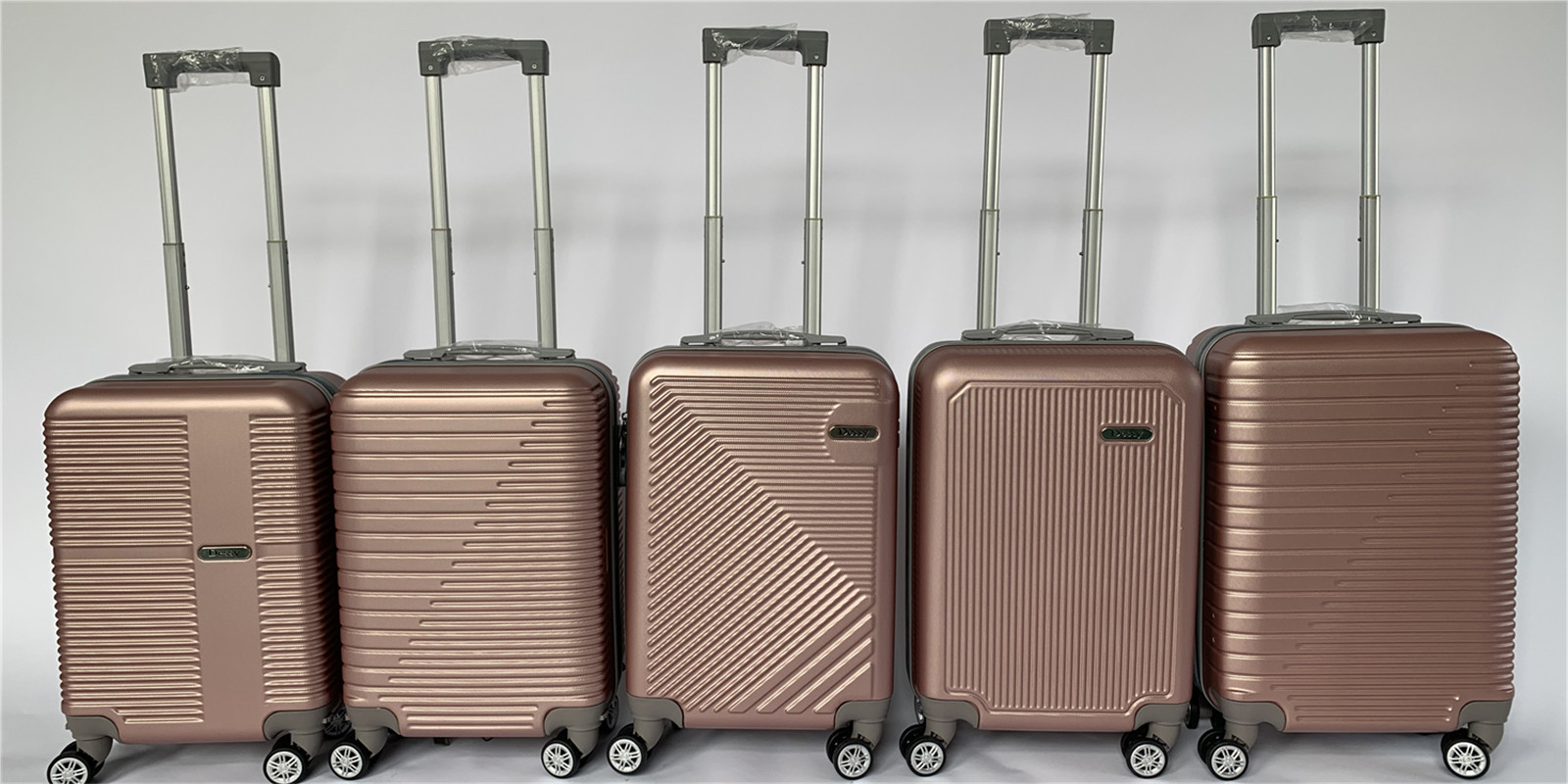 2022 New Brazil Special for Small 5-Piece ABS Pp Semi-Finished Trolley Case Luggage Travel