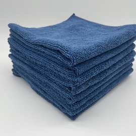 现货microfiber towel超细纤维大量售卖擦车毛巾加厚深蓝色不怕脏