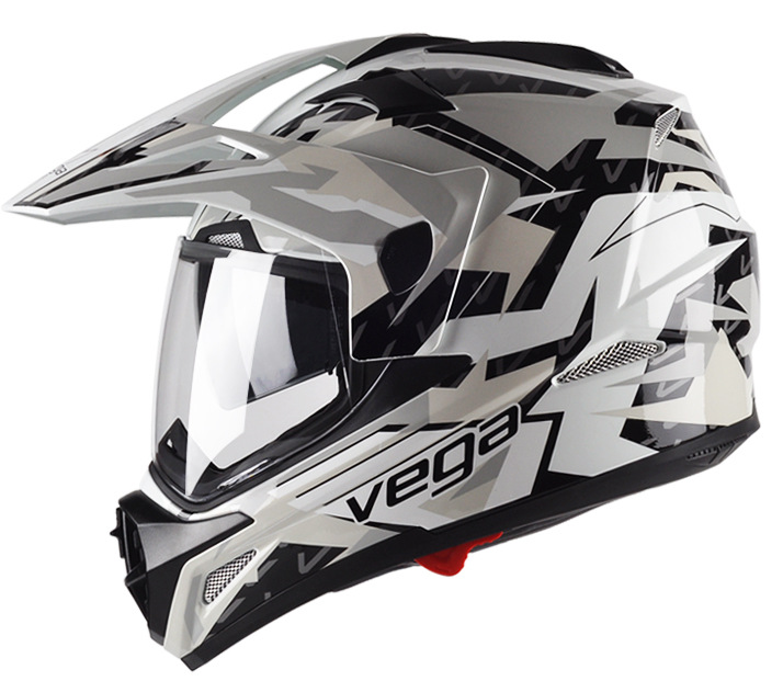 美国vega摩托车头盔双镜片公路越野拉力全盔机车长途摩旅男女四季