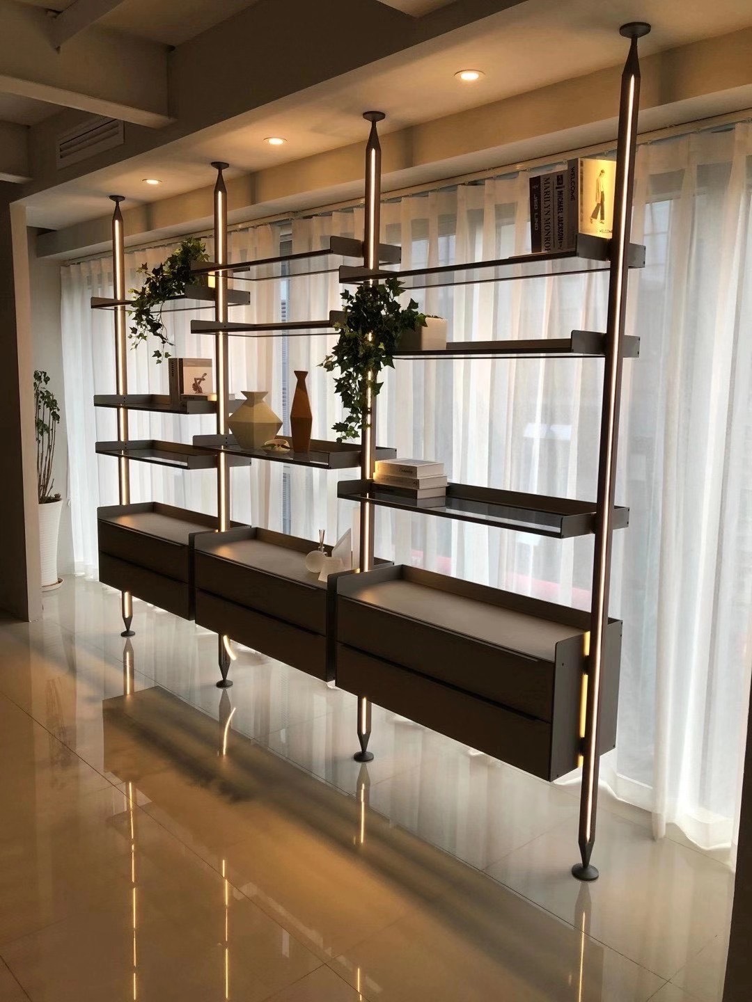 厂家直营 diy开放式衣帽间 立柱式整体衣柜 现代极简衣柜