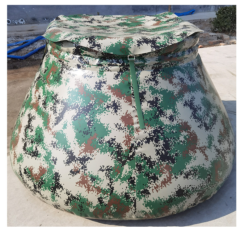 锥型软体水囊 旱季软体储水罐pvc迷彩消防水罐抗旱应急储水囊水袋