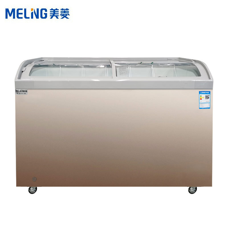 美菱(meling)卧式圆弧雪糕冰柜冷冻冷藏展示柜sc/sd-528gyt-阿里巴巴
