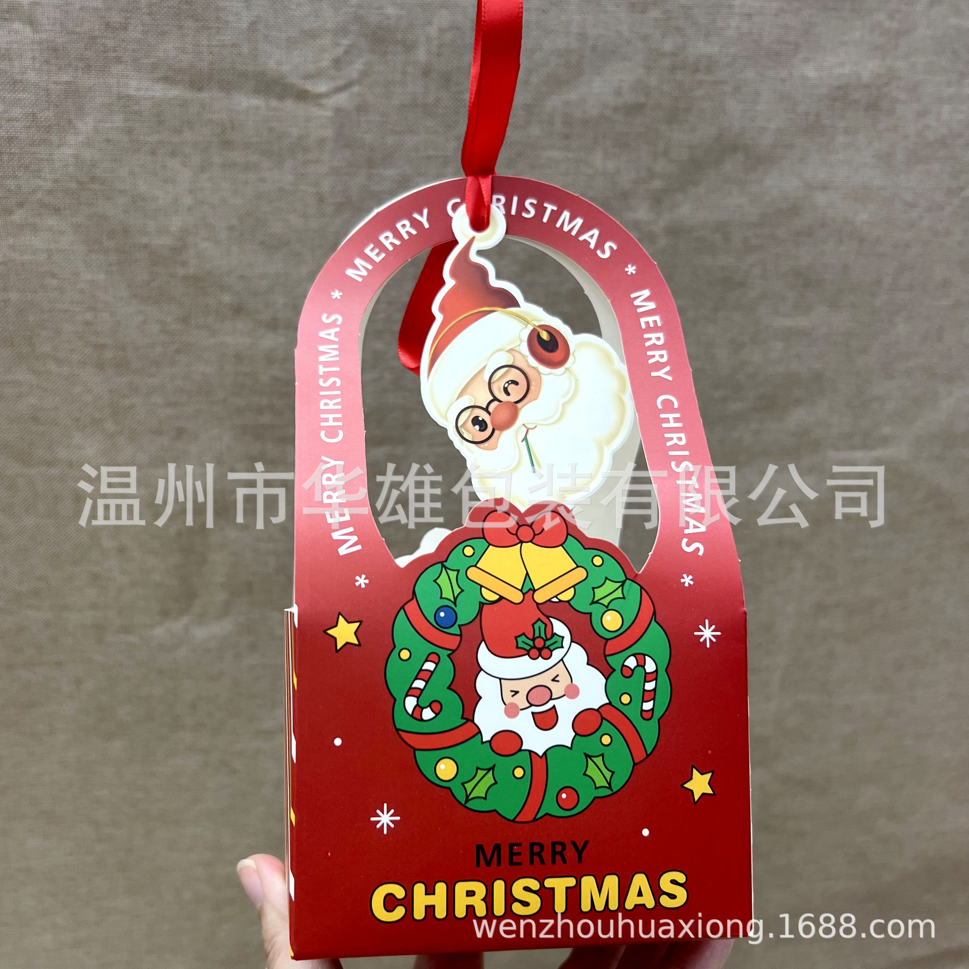 Cross-Border Christmas Eve Apple Box Christmas Apple Gift Box Printed Gift Paper Packing Box Christmas Apple Box Wholesale